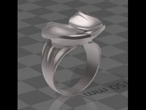 leaves - ring 21 - anillo 3D Model