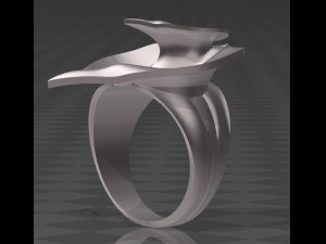 leaves - ring 21 - anillo 3D Модель