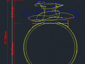 leaves - ring 21 - anillo 3D Модель