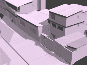 minha rua em 3d 3D Model