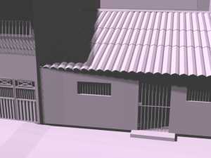 minha rua em 3d Modèle 3D