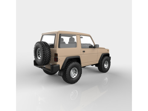 Daihatsu taft rocky hiline 3D 모델