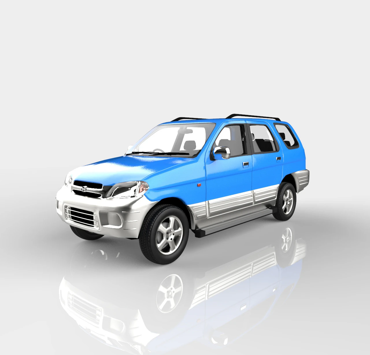 Daihatsu taruna fgx 3D Model .c4d .max .obj .3ds .fbx .stl .blend 