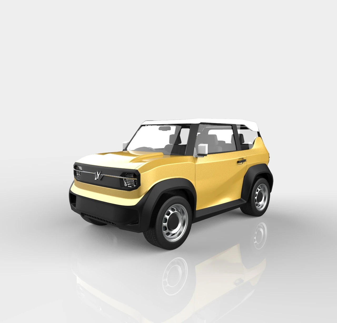 Vinfast VF3 2024 3D Model .c4d .max .obj .3ds .fbx .stl .blend 