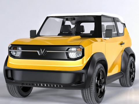 Vinfast VF3 2024 3D Модель
