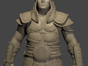 Mongol Warrior Highpoly sculpt 3D Model