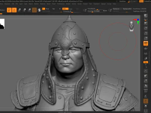 Mongol Warrior Highpoly sculpt 3D Model