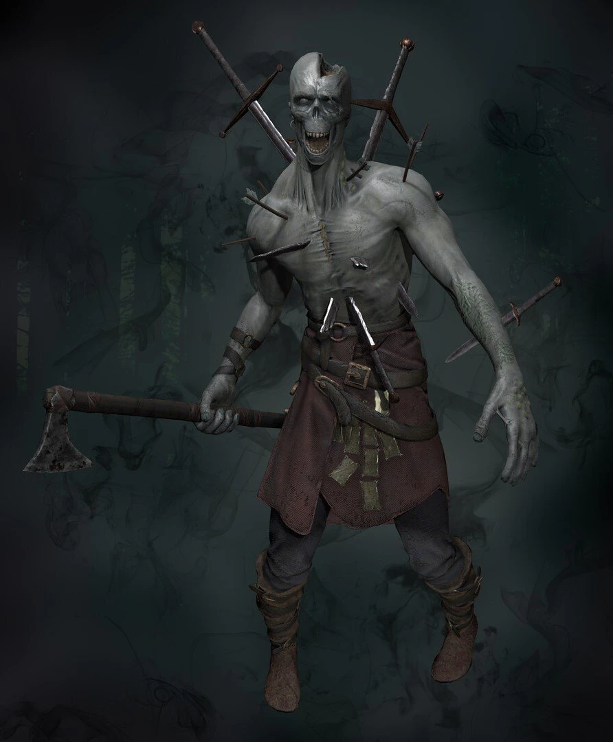 Undead 3D Model .c4d .max .obj .3ds .fbx .stl .blend 