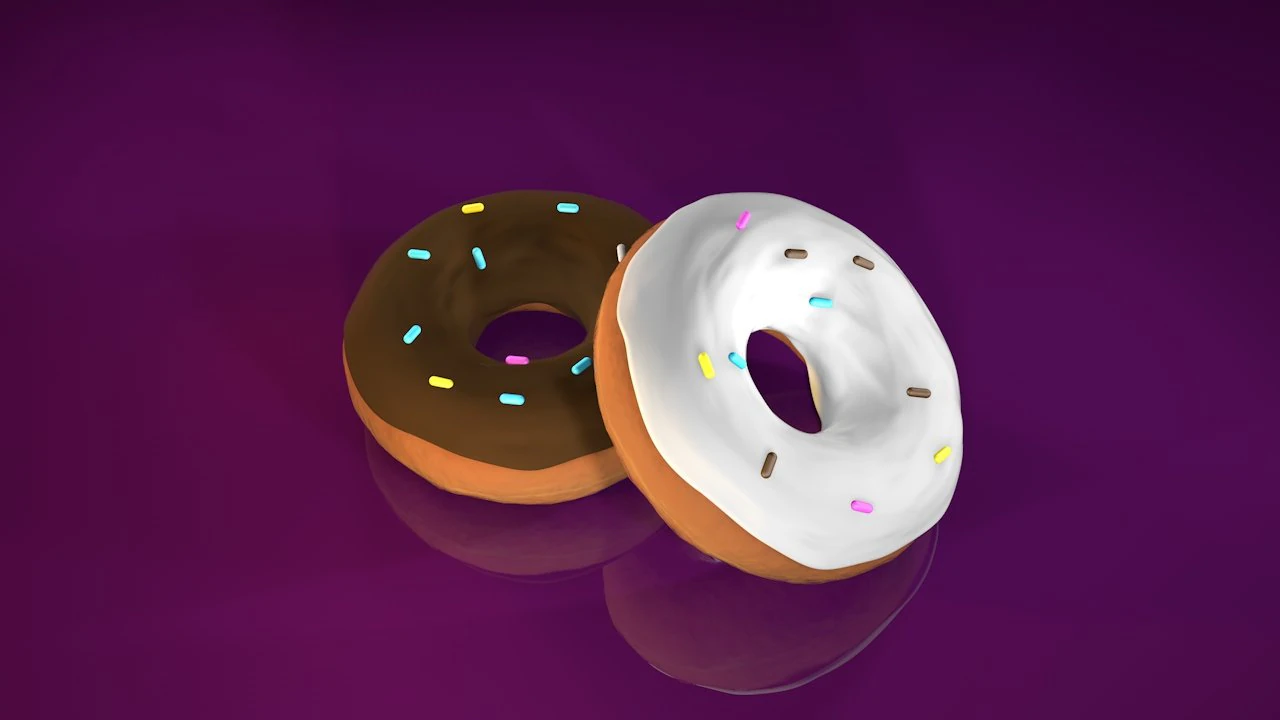 donut 3D Model .c4d .max .obj .3ds .fbx .stl .blend 