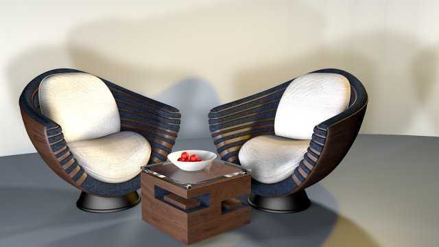 living room 3D Model .c4d .max .obj .3ds .fbx .stl .blend 