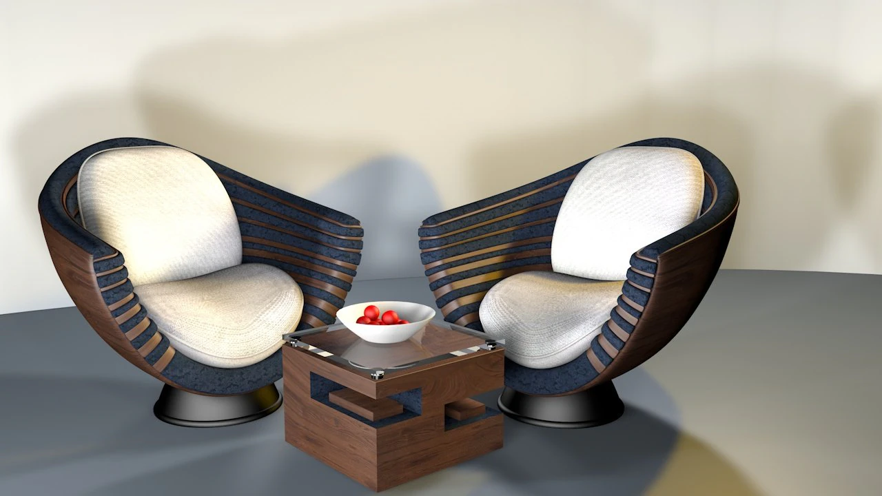 living room 3D Model .c4d .max .obj .3ds .fbx .stl .blend 