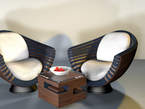 living room Model 3D