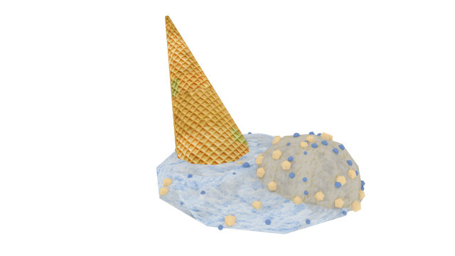 ice cream 3D 模型 .c4d .max .obj .3ds .fbx .stl .blend 