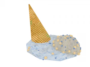 冰淇淋 3D 模型