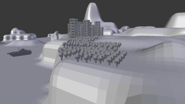 city on an island Modelo 3D .c4d .max .obj .3ds .fbx .stl .blend 