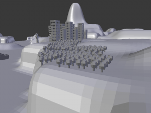 city on an island Modelo 3D