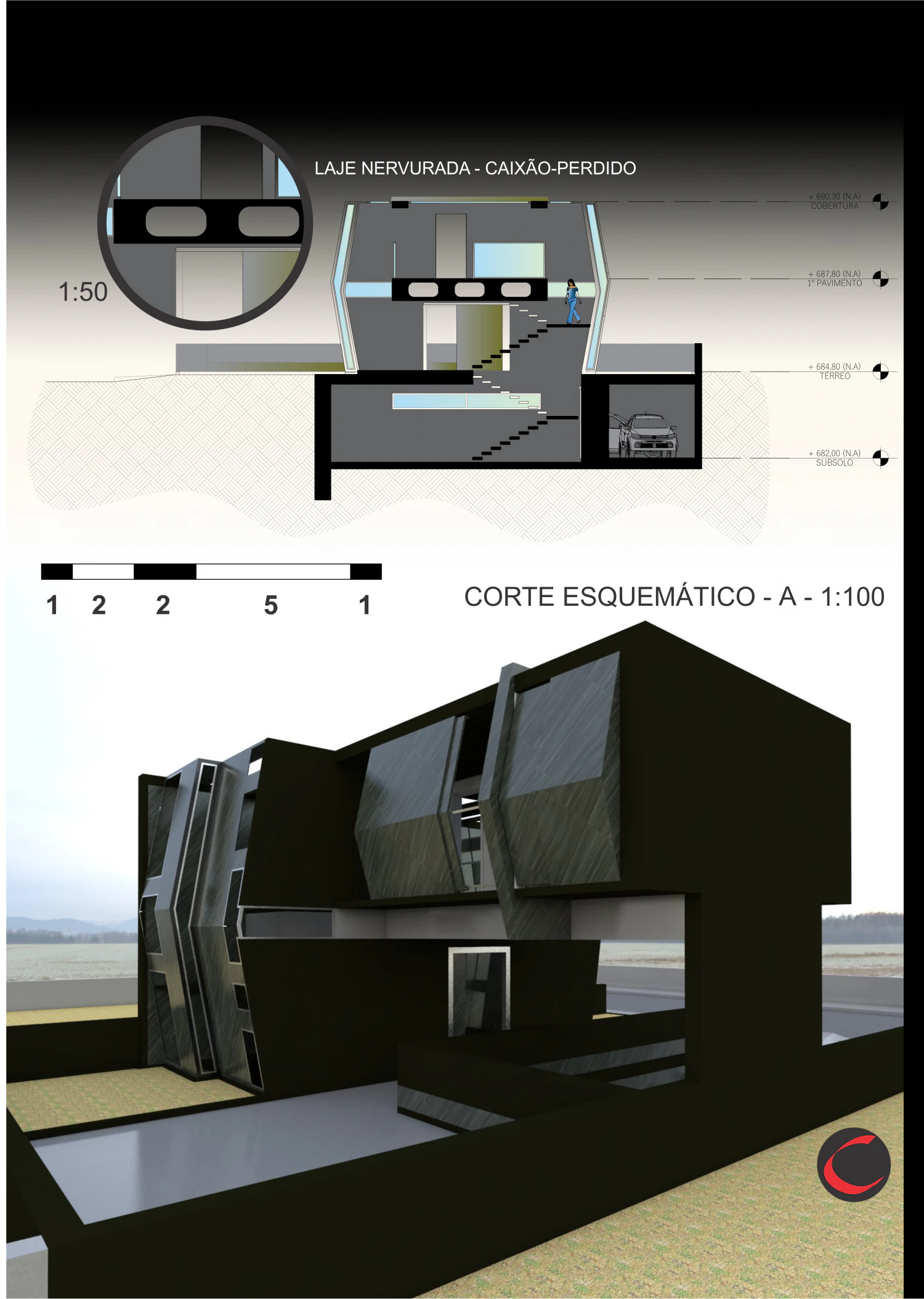 modern architecture 3D Model .c4d .max .obj .3ds .fbx .stl .blend 