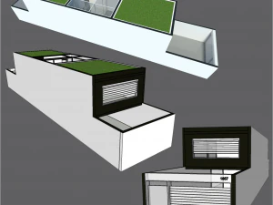 green architecture 3D Model