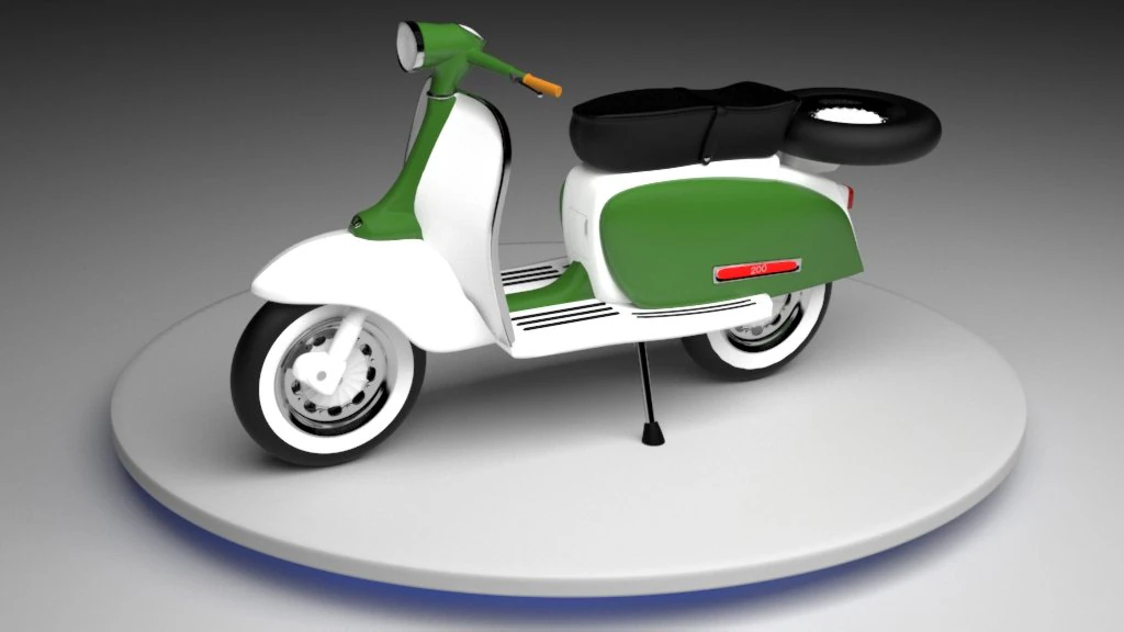 lambreta 3D Model .c4d .max .obj .3ds .fbx .stl .blend
