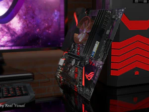 permainan motherboard Model 3D