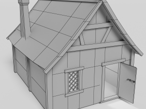 medieval house 3Dモデル
