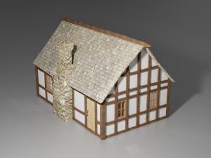 medieval house 3D मॉडल