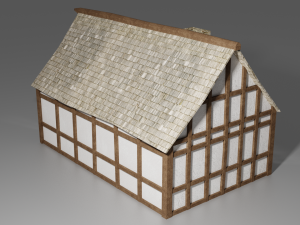 medieval house 3D 모델