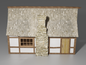 medieval house 3D 모델