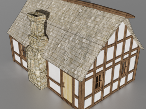 medieval house 3D 모델