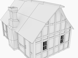 medieval house 3D 모델