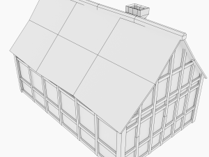 medieval house 3D 모델