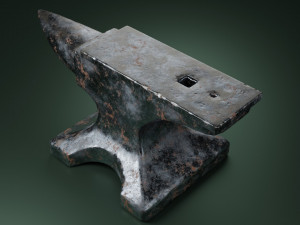 old anvil Modello 3D