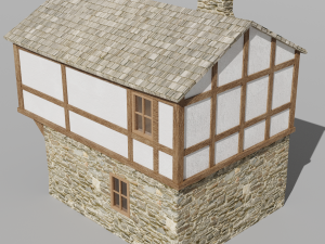 medieval house 3Dモデル