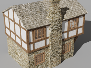 medieval house 3Dモデル