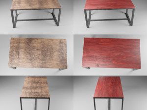 loft style table Modelo 3D
