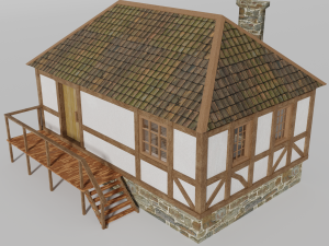 medieval house 3D Модель