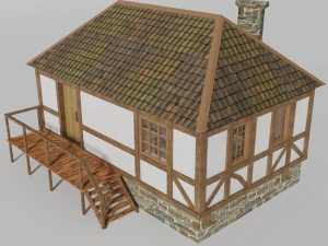 Orta&ccedil;ağ evi 3D Model