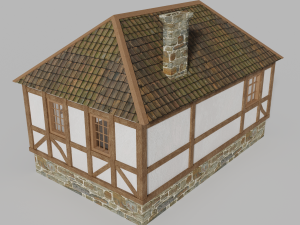 medieval house Model 3D