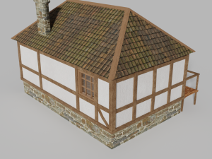 medieval house Model 3D