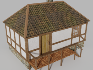 medieval house Model 3D