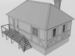 medieval house Model 3D