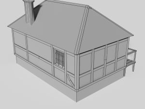 medieval house Model 3D