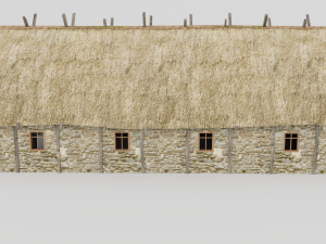 medieval barn 3D 모델
