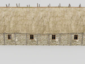 medieval barn 3D Model