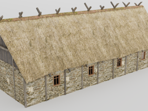 medieval barn 3D 모델