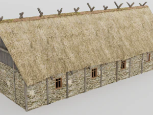 medieval barn 3D Model