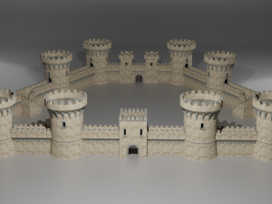 medieval castle 3D Модель
