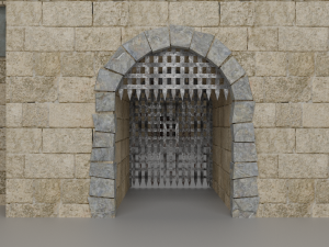 medieval castle 3D मॉडल