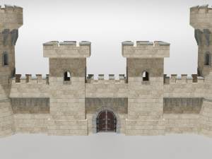 medieval castle 3D मॉडल