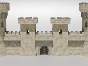 medieval castle 3D Model